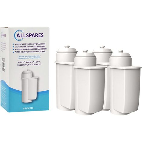 Filtro de agua AllSpares (4 unidades) para cafeteras Siemens serie EQ, filtro de repuesto para BRITA Intenza (1/5)
