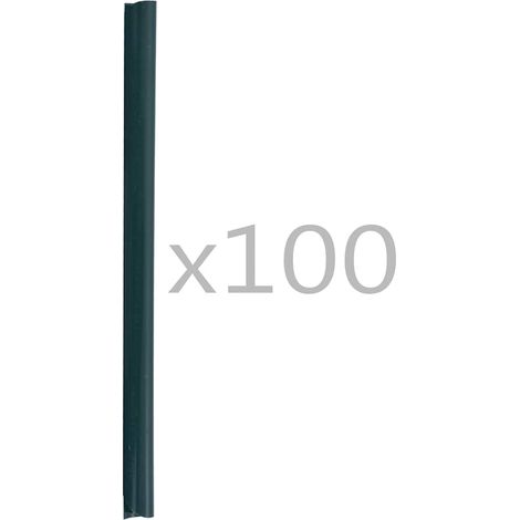 vidaXL Clips para malla de jardín 100 unidades PVC verde (1/2)