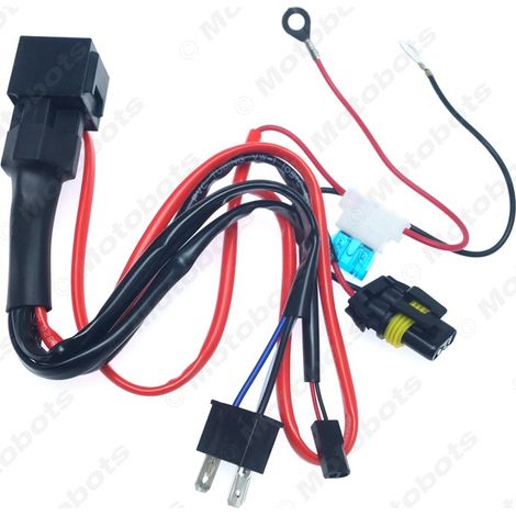 Motorcycle modification parts H4 retractable cable assembly 12V variable cable assembly lens high/low beam xenon headlight control cable assembly (1/4)