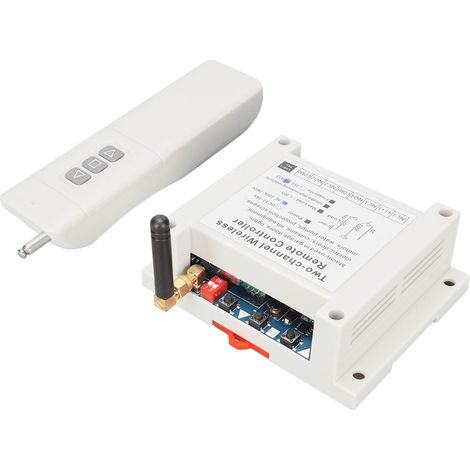 Télécommande sans fil 2 voies avec relais portable pour contrôle à distance AC 100‑265V, fonctionnement stable (1/5)