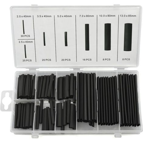 Assortment of Heat Shrink Tubing - 127 Pieces (1/5)