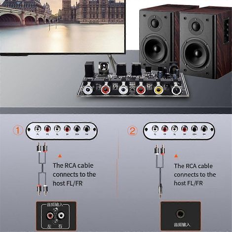 DTS 5.1-Kanal-Decoder für AC-3 PCM-Quellcode, koaxiales Digital-zu-optisch-analoges Audiomodul