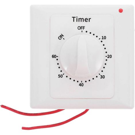 Minuteur mécanique pour éclairage intérieur avec minuterie intégrée. Minuteur pour appareils électriques. Fonction minuterie intelligente incluse. (1/4)