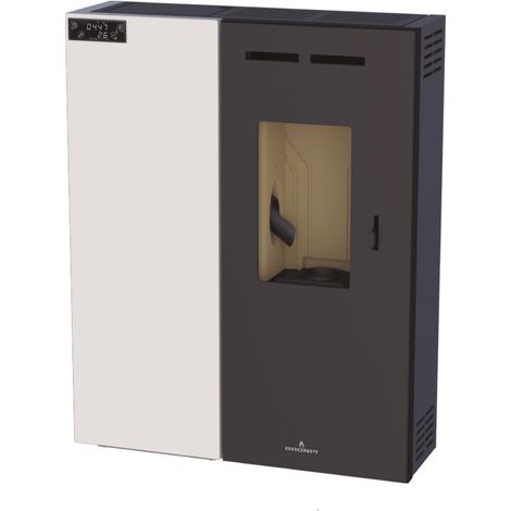 Poêle Slim à Granulés Minerva ivoire 6,7kW - Sans (1/5)