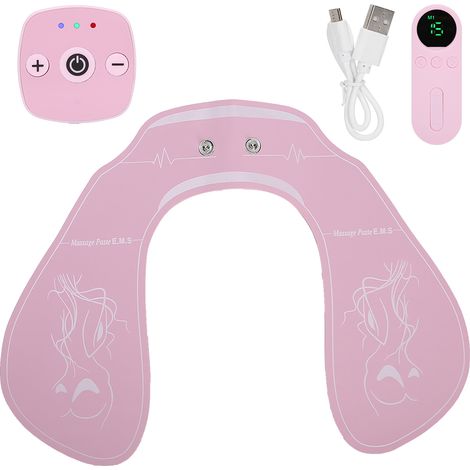 Kabelloses EMS-Hüftmassagegerät, intelligenter Po-Lifting-Stimulator, pinke Fernbedienung – AquaForge