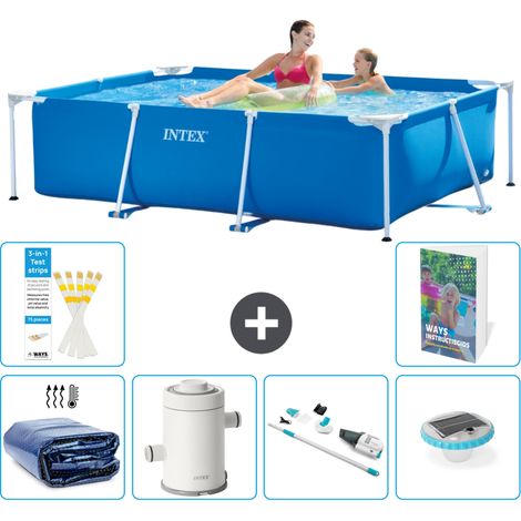 Rechteckiger Frame Pool - 220x150x60 cm - 7-teilig S30