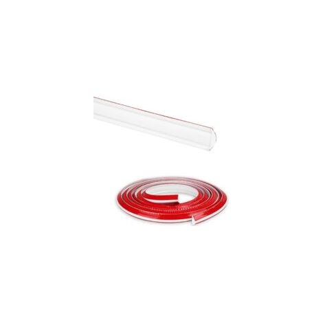 Bande d'Étanchéité Autocollante, Moulure Autocollante Flexible en Triangles PVC Auto-adhésif, Bandes de Calfeutrage pour Moulure Plafond, Évier, Baignoire, Sol (Blanc, 12mm x 9mm x 2.8m) (1/5)