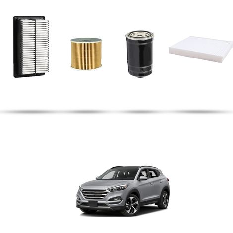 Kit tagliando 4 filtri compatibile con Hyundai Tucson II 1.6 CRDi Hybrid 100kw dal 2019 (1/5)