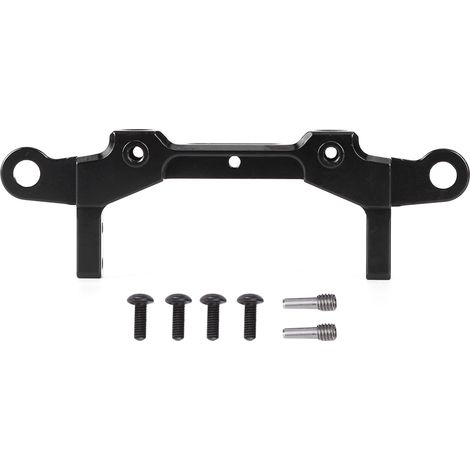 Parachoc arrière en alliage d'aluminium / montant de carrosserie pour 1/10 RC Axial Scx10 III - Noir (1/5)