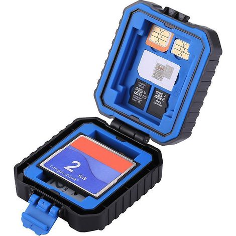 PULUZ Wasserdichte Aufbewahrungsbox für Speicherkartenleser (USB, CF, TF, SIM-Karten)