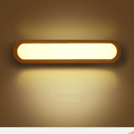 Applique murale LED nordique en bois massif, luminaire décoratif d'intérieur, idéal pour une chambre à coucher, un couloir, des escaliers, une armoire carrée créative en bois, une lampe de lecture
