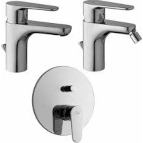 Composizione Green, miscelatori lavabo, bidet e doccia con (1/4)