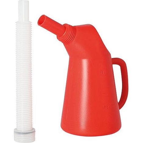 Gobelet gradue en polyethylene 1000 ml avec ecoulement flexible (1/3)