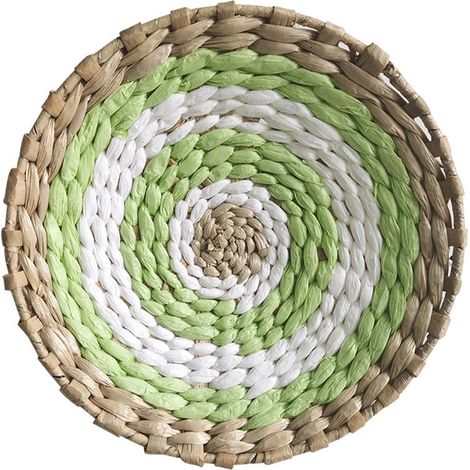 Décoration Murale Circulaire - Tressée en Typha - Pour Salon Chambre ou Café - 1 Pièce (1/3)