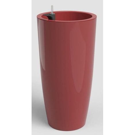 Pot de fleurs - ARTEVASI - Santorini SWS 78 BR - Intérieur/extérieur - Plastique - Ø40 x H78 cm - 72 L - Rouge foncé