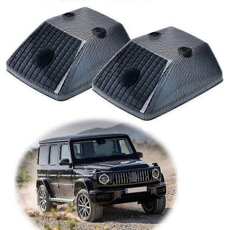 Lentes de intermitentes delanteros negros brillantes para Mercedes Benz Clase G W463 G500 G550 G55 G63 G65 1986- A4638260057