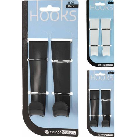 SET 2 GANCI 12CM DIETROPORTA IN PLASTICA