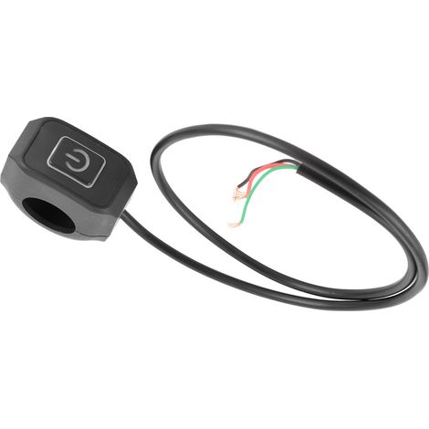 Interrupteur de guidon de moto à bouton-poussoir étanche avec indicateur LED 22 mm 7/8 po (1/5)