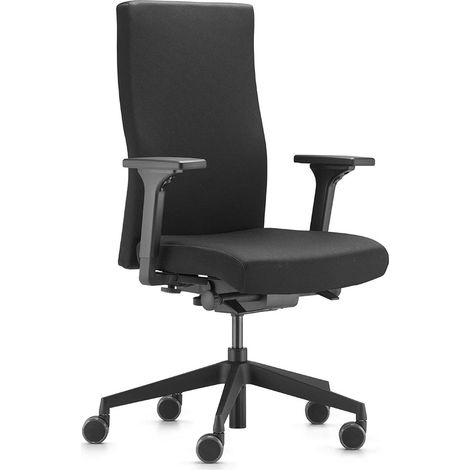 TREND OFFICE Bürodrehstuhl m.Synchrontechnik schwarz 410-520mm m.Armlehnen Trgf.110kg - 9248sy2 (1/5)
