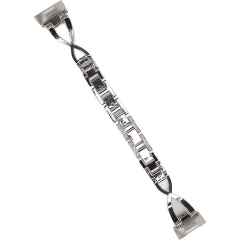 Bracelet de montre en alliage de zinc argenté pour Samsung Galaxy Watch, élégant et brillant, pour hommes et femmes. (1/5)