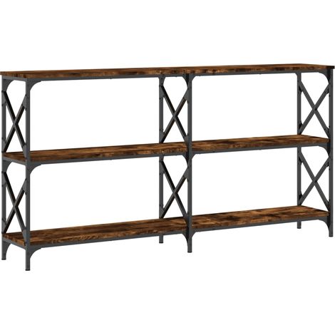 Maison Exclusive - Tavolo Consolle Rovere Fumo 156x28x80,5 cm in Legno Multistrato