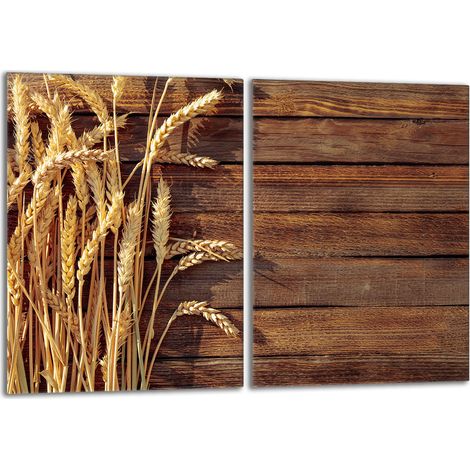 Glasschutzplatte für den Herd 2x40x52 Weizen