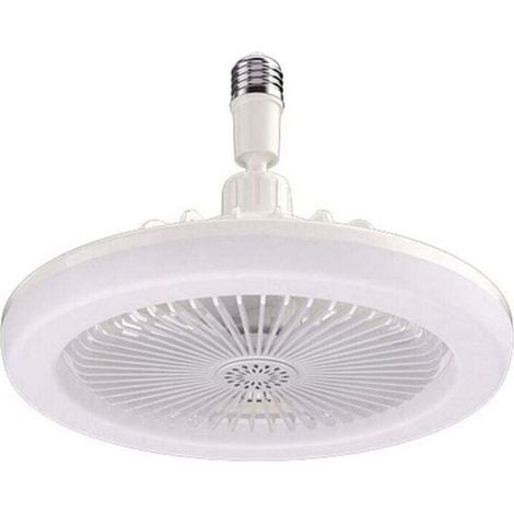 Ventilateurs de Plafond avec TéLéCommande et Lampe, Base Convertisseur E27, Intelligents Silencieux Pour Chambre à Coucher Salon (1/4)