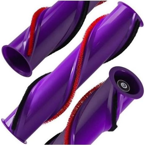 pair Rouleau brosse pour Dyson V10 SV12 - Remplacement (correspondant 969569-01) - OEM - Largeur 23,7 cm - Violet (1/4)