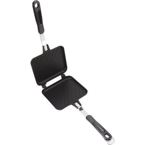 Machine à Sandwichs Chauds Détachables, Poêle Chauffante Double Face Antiadhésive en sergé avec Conduction Thermique Uniforme pour une Utilisation Intérieure et Extérieure (1/5)