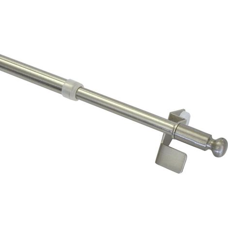 Gardinia Klemmstange Press & Go Filigrano Kugel, edelstahl, 80 - 110 cm Vitragestangen (1/3)