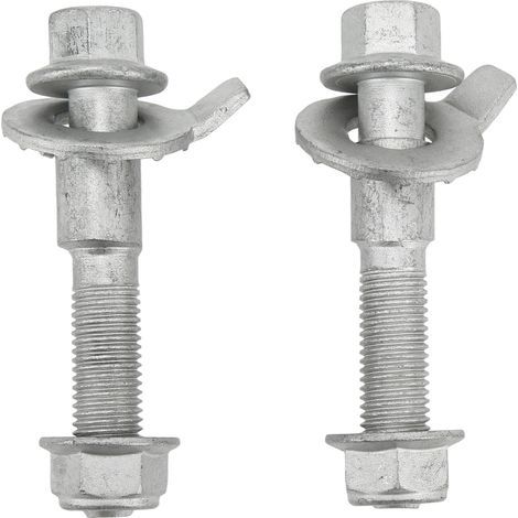 Aramox Lot de 2 Boulons de Carrossage Réglables Avant 14 Mm Boulons de Came D'alignement en Métal pour Civic DX EX EX L HF LX Touring SE. (1/5)