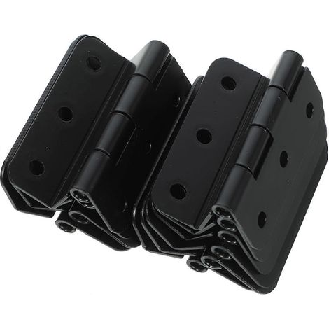 Charnières de meuble en fer, 10 pièces, noires, haute capacité de charge (1/5)
