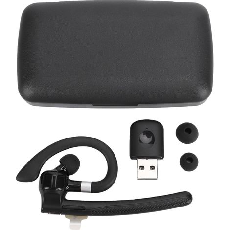 Casque Bluetooth, Casque sans Fil à Oreille Unique avec Micro Antibruit et Dongle USB, pour Les Chauffeurs de Camion et Les Employés de Bureau (1/5)