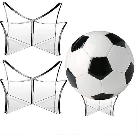 Support pour ballons, support pour ballon de basket-ball, support pour ballon de football, présentoir pour ballon de football en acrylique transparent - 1 pièce (1/4)