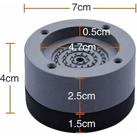 Patins Anti-Vibration Universels 4 Pièces pour Lave-Linge et Réfrigérateur – Stabilisation Silencieuse (1/3)