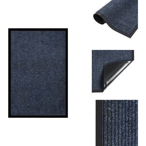 Fußmatte Gestreift Blau 80x120 cm - Haushaltstextilien - Fußmatte - Türmatte - Treppenmatte - Eingerüstmatte (1/5)