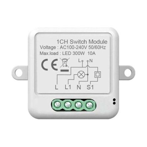 Pair Tuya Smart Switch ZigBee Fernschaltermodul, unsichtbarer Zero Fire-Schalter, Timer, ZigBee Zero Fire Einwegschalter