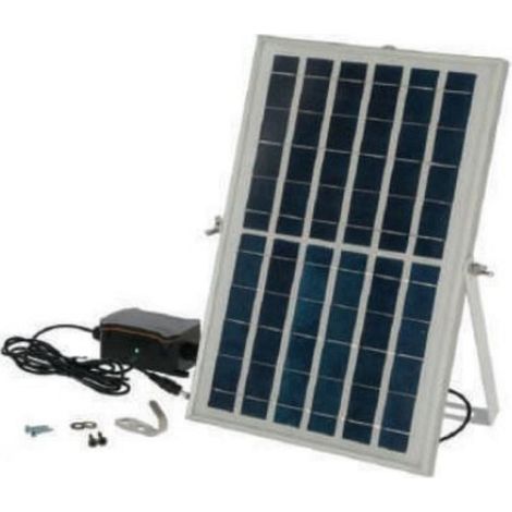 Kit solar negro Kerbl para puerta de gallinero autónoma