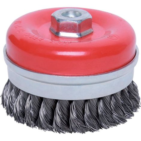 Fortis Topfzopfbürste Stahldraht 100 x 0,8 mm gezopft (1/3)