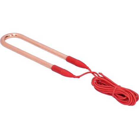 Tube chauffant électrique en laiton 220 V, anti-explosion, en forme de U, avec câble de 45,3 pouces (2 kW, 26,5 x 6,5 x 1 cm / 10,4 x 2,6 x 0,4 pouces) (1/5)