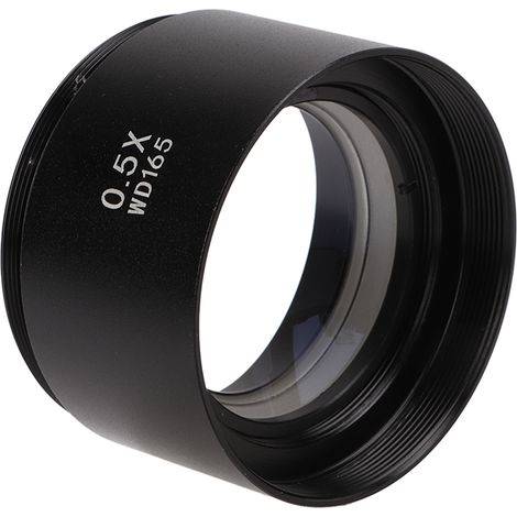 Hilfsobjektiv mit 48-mm-Gewinde für Stereozoommikroskope verwendet in 0,5x-Trinokularmikroskopen. (1/5)