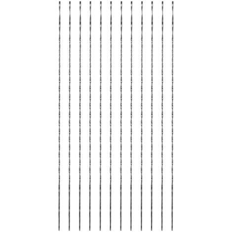12 Pack Scroll Saw Blades - Carbon Steel - for Wood, Metal, Plastic - Curve Sawing, Smooth Cutting (1/5)