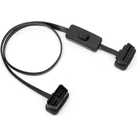 OBD2 Stecker auf Buchse rechtwinkliges Diagnoseverlängerungskabel 60 cm