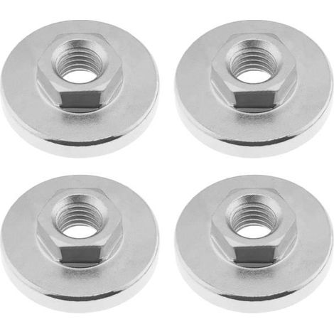 Lot de 4pcs Écrous à Bride pour Meuleuse d angle M14 Compatible avec 125 sur 150 sur 180 sur 230 Meuleuses d angle de Type Disque de (1/5)