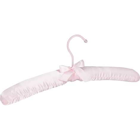 Juego de 10 perchas de raso rosa 1300007312 (1/4)