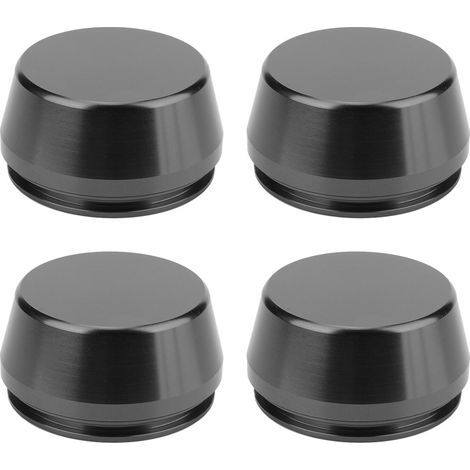 Stück 56 mm / 2,2 Zoll Universal-Radnabenkappen, Aluminium, modifiziertes Teil (Schwarz) (1/5)
