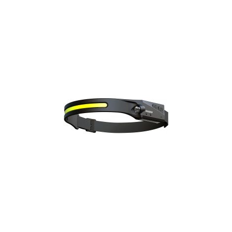 Torcia frontale a fascia sensore Design Torcia frontale a fascia LED Cob + XPE 250 lumen alimentazione Batteria al litio Li-ion 12