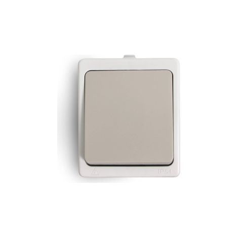 iLuve AQUALUX PULSANTE GRIGIO NT "CAMPANELLA" IP54 TERMINALI A VITE 250V 744311 (1/2)