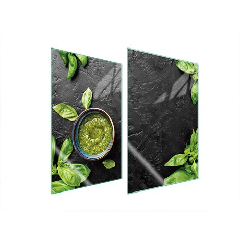 GLASSCHUTZPLATTE FÜR KÜCHE 2x35x52 BASIL