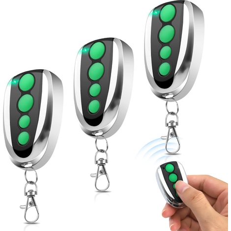 433,92MHz Telecommande Compatible avec M1,4 canaux telecommande Porte de Garage pour ouvre-Portail Coulissant Automatique,Lot de 3 (1/5)